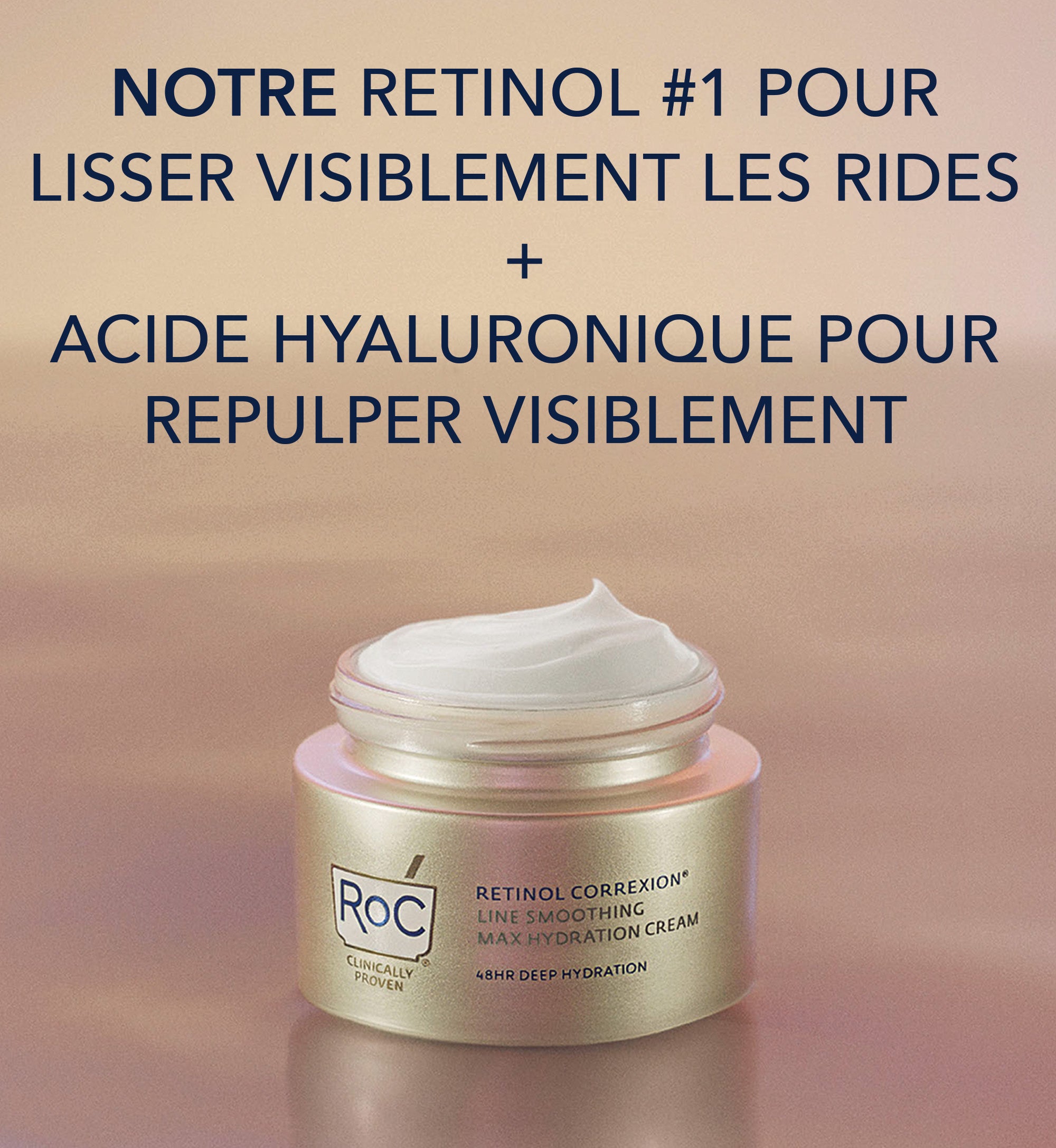 Roc La Crème Retinol Correxion Soin Lissant Hydratation Maximale