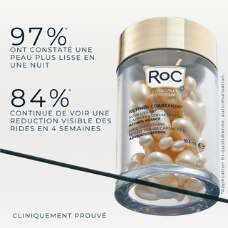Serum capsules soin lissant rétinol pour rides